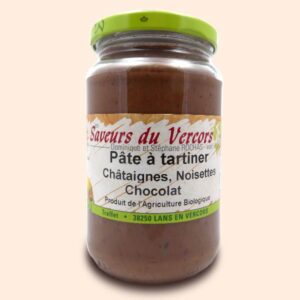 Pâte à tartiner châtaigne noisettes chocolat - Nutella bio local