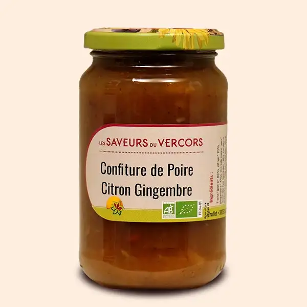 Confiture de Poire Citron Gingembre